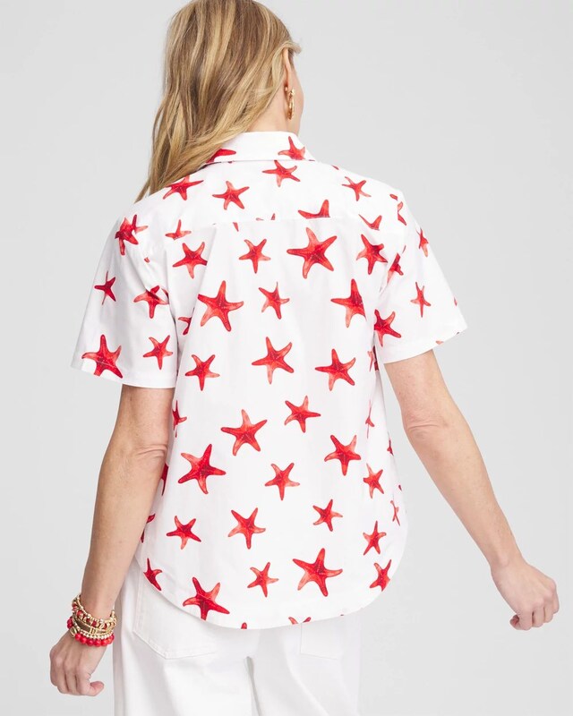 Starfish Short Sleeve Swing Shirt - image 3